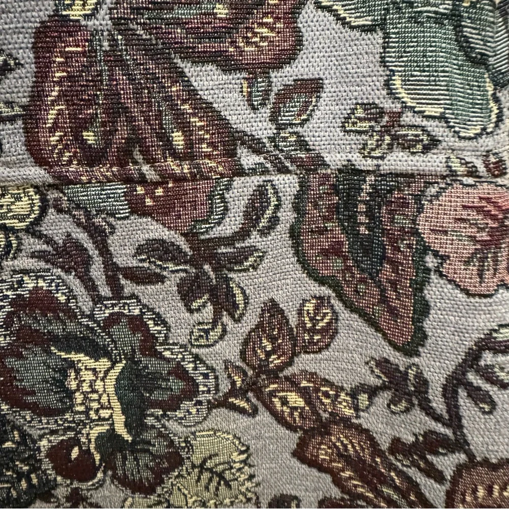 Zara Men's Floral Jacket - Blue and Cream - Picture 12 of 13